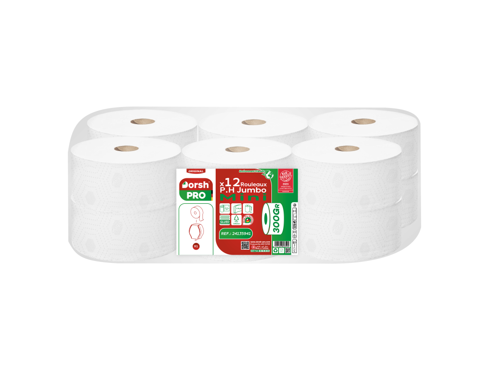 Dorsh Papier Hygiènique Jumbo 12 Bobines 300GR