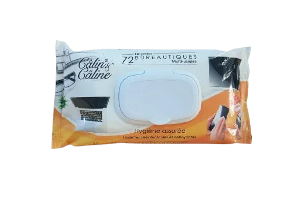 Lingettes Désinfectantes Hydro-Alcoolique pour Ecrans 72 Pieces