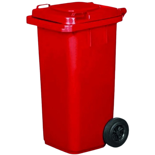 POUBELLE ENVIRONNEMENT 120L / ROUGE